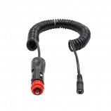 dc5.5*2.5mm female to Assembly of dual-purpose spring cable European car adapter TPu material